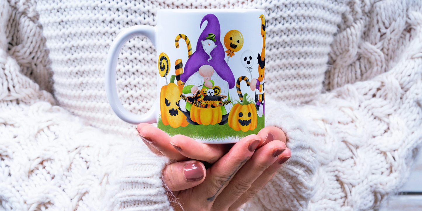 Halloween Gnomes Mug - 15oz