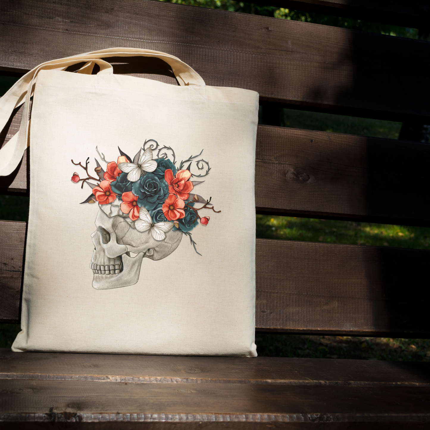 Flora Tote Bag - 16" H x 15" W