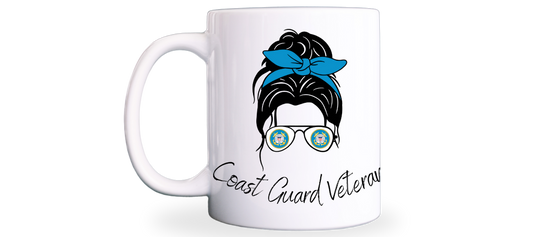 Woman Coast Guard Veteran Mug - 15oz