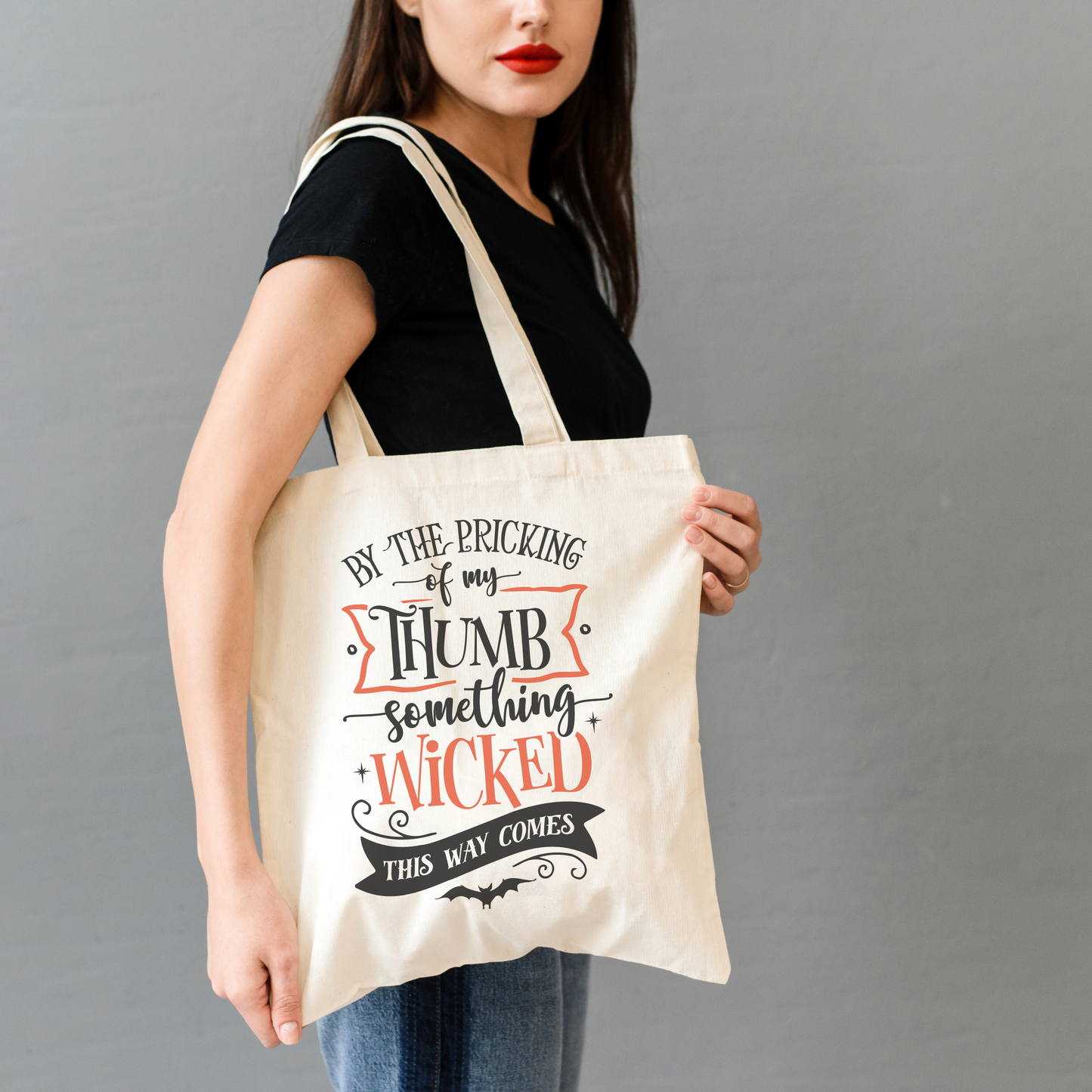 Something Wicked Tote Bag - 16" H x 15" W