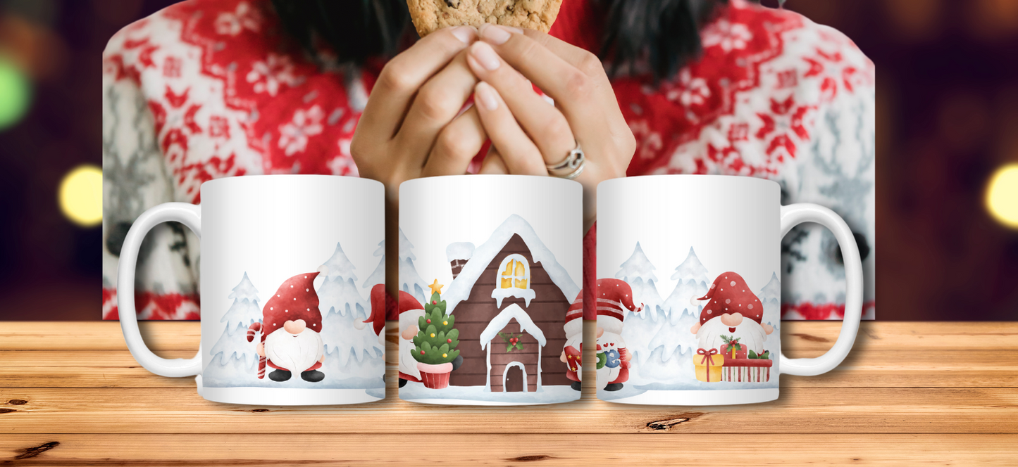 Christmas Gnomes Mug - 15oz