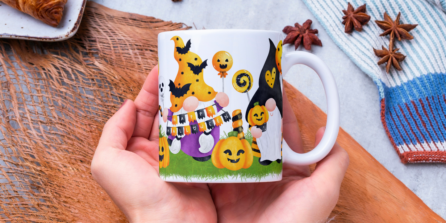 Halloween Gnomes Mug - 15oz