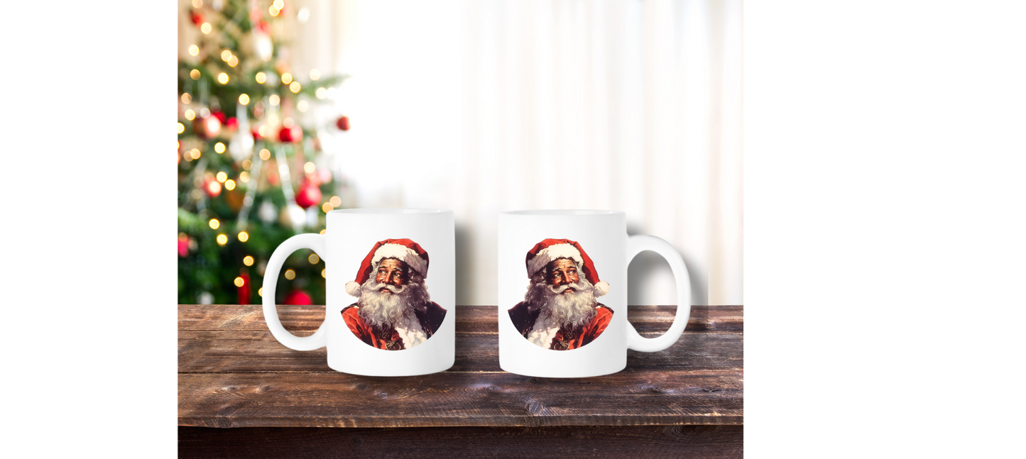 African American Santa Mug - 15oz