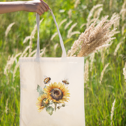 Sunflower Garden Tote - 16" H x 15" W