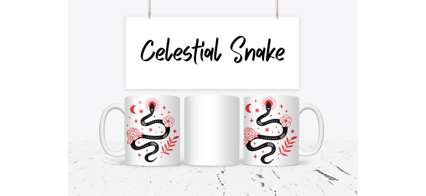 Celestial Snake Mug - 15oz