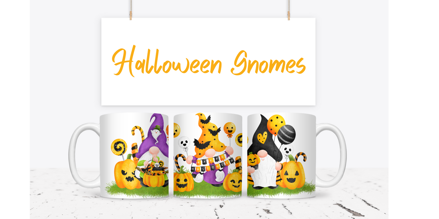 Halloween Gnomes Mug - 15oz