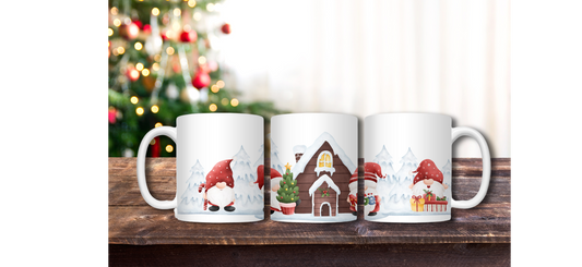 Christmas Gnomes Mug - 15oz