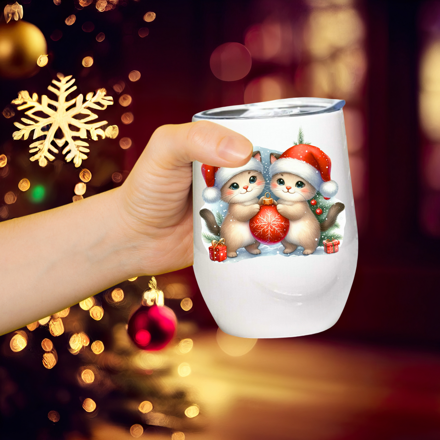 Christmas Cats - 12oz Tumbler