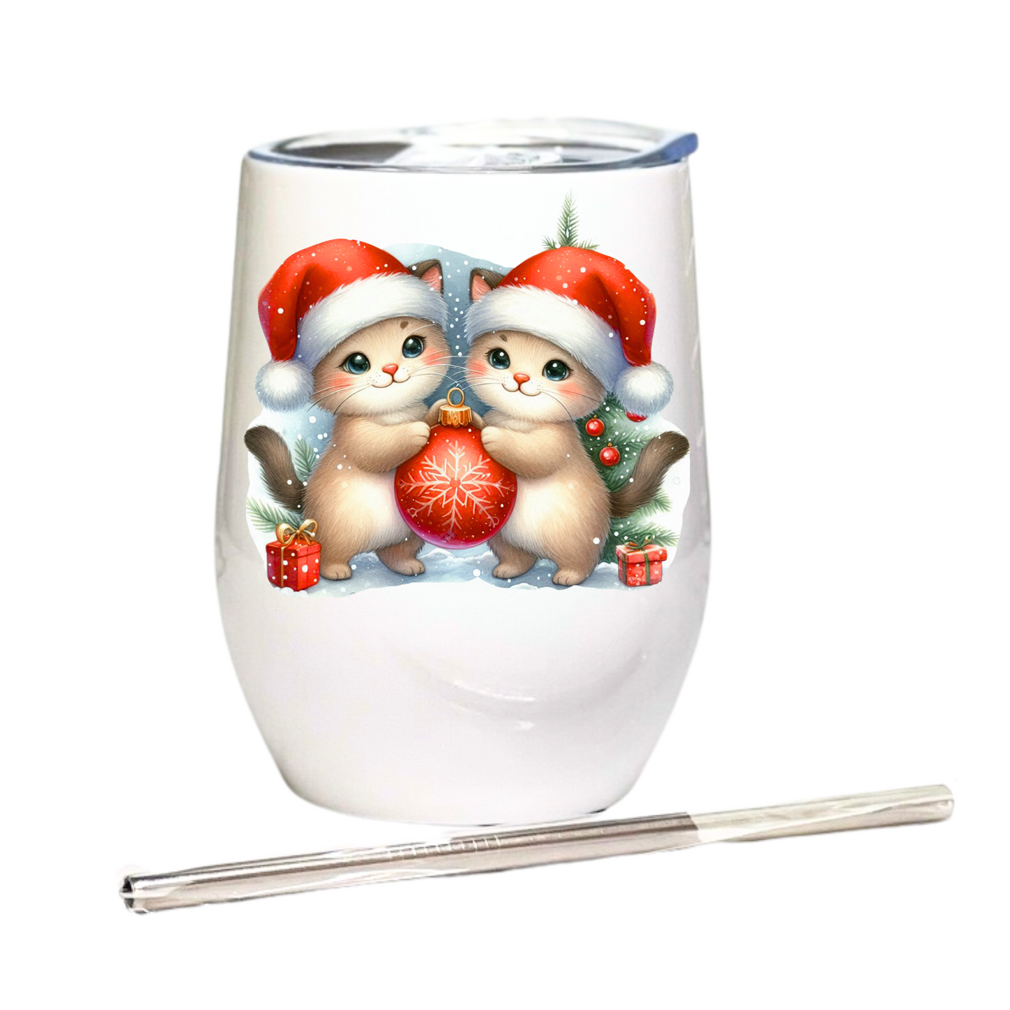 Christmas Cats - 12oz Tumbler