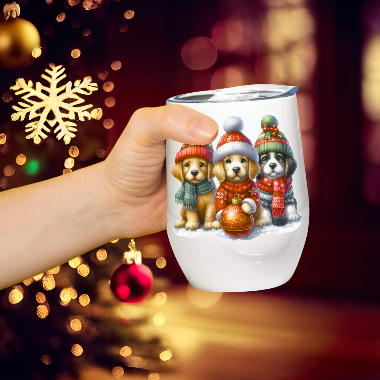 Christmas Dog - 12oz Tumbler