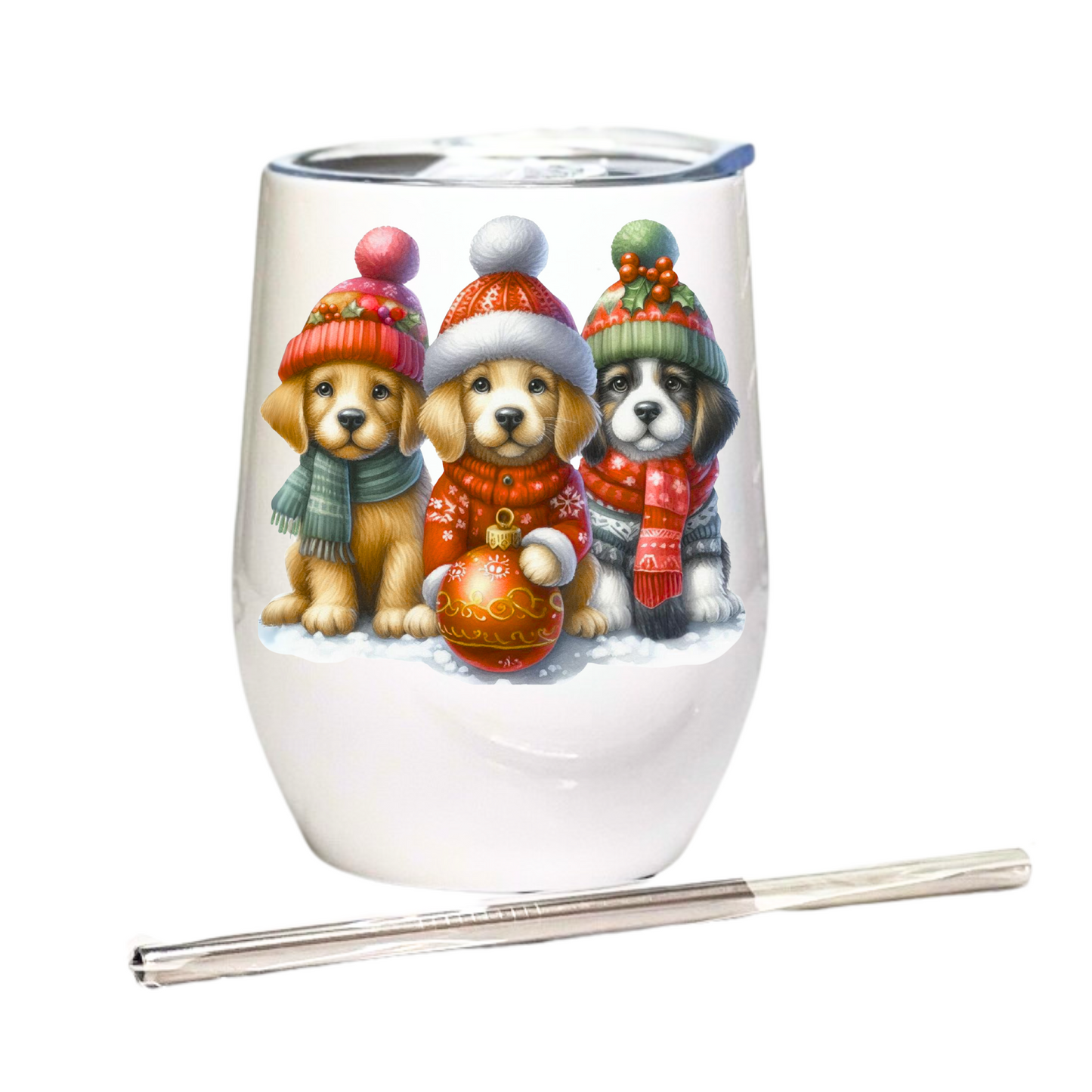 Christmas Dog - 12oz Tumbler