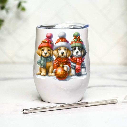 Christmas Dog - 12oz Tumbler