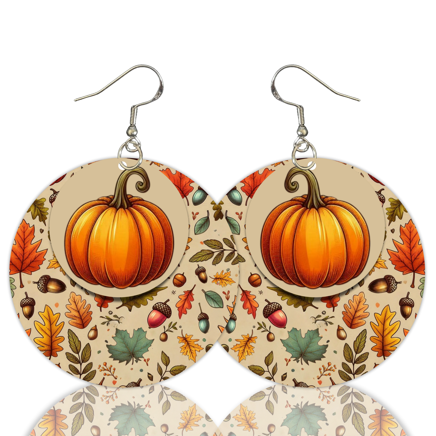 Autumn Breeze Earrings- 2" Circle