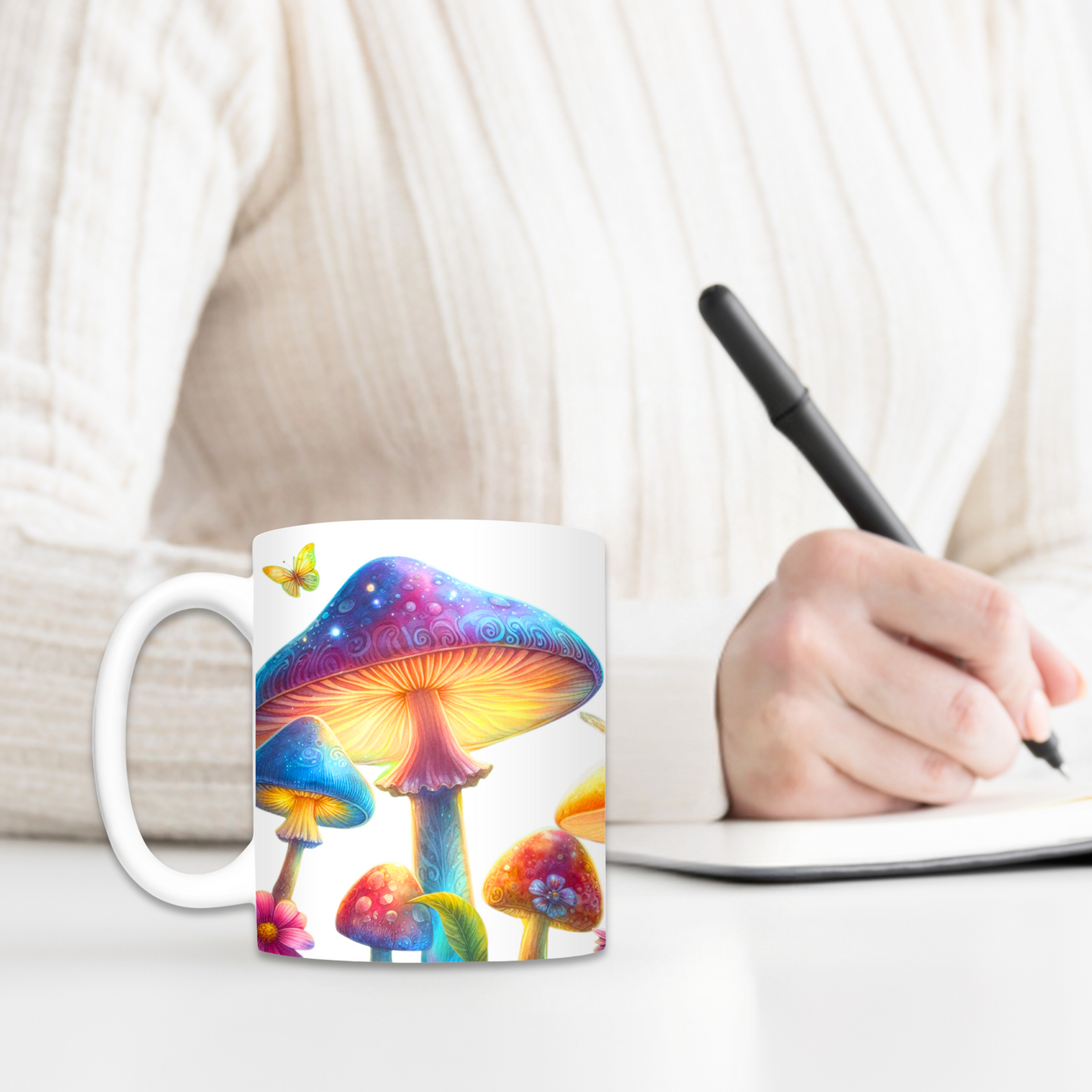 Colorful Mushroom Garden 15oz Mug