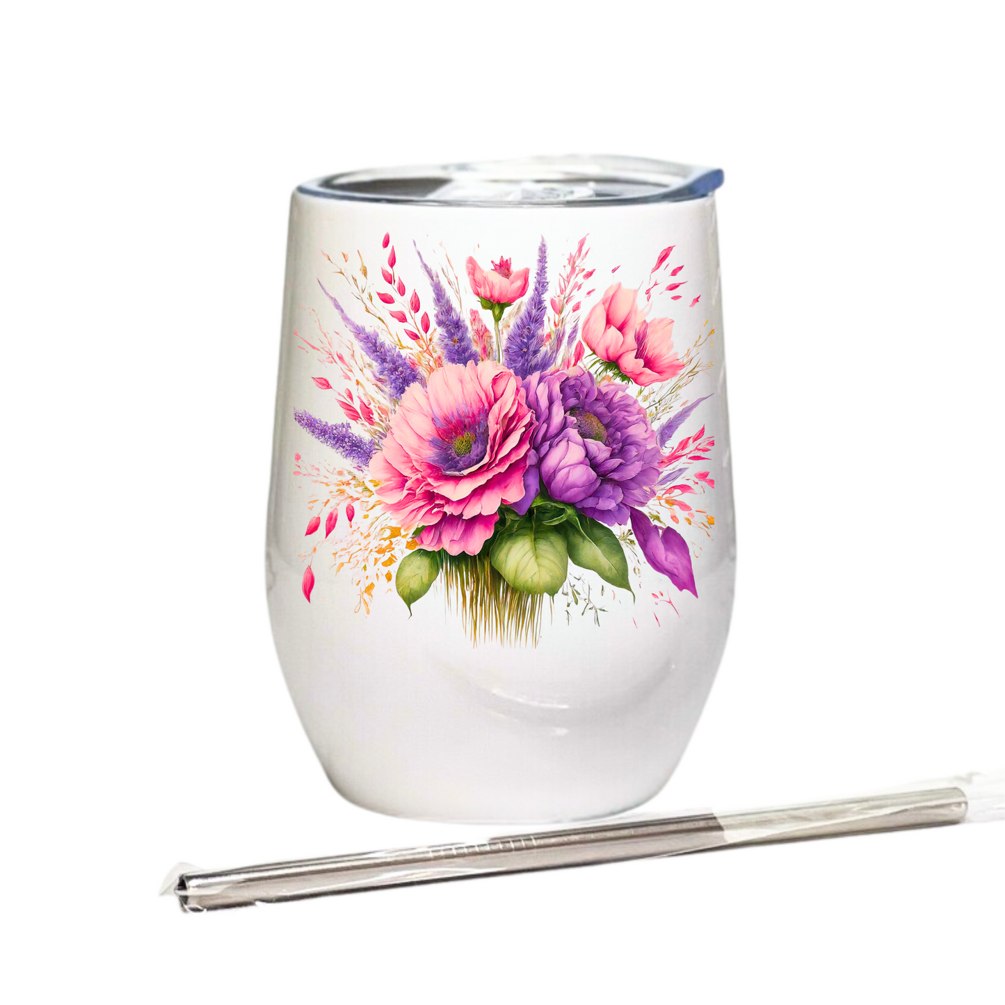 Fancy Floral - Peony - 12oz Tumbler