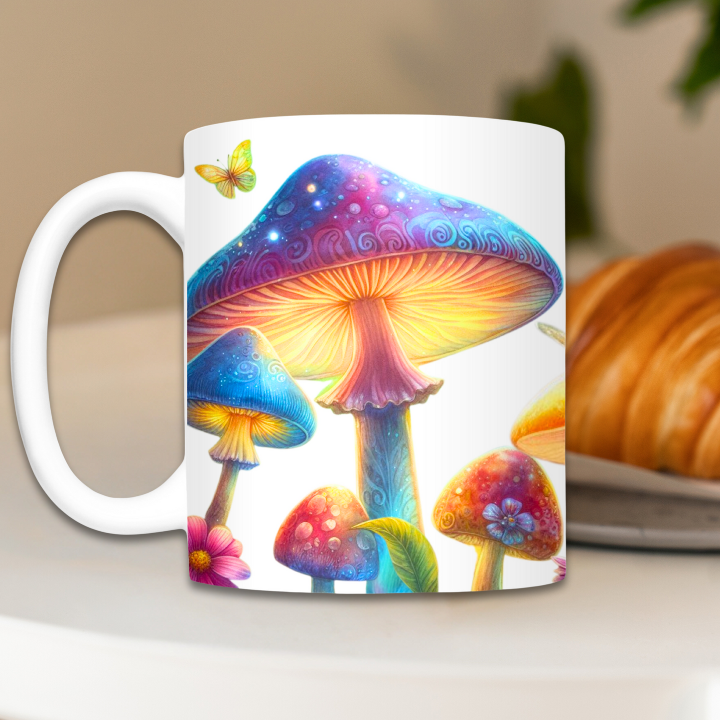 Colorful Mushroom Garden 15oz Mug