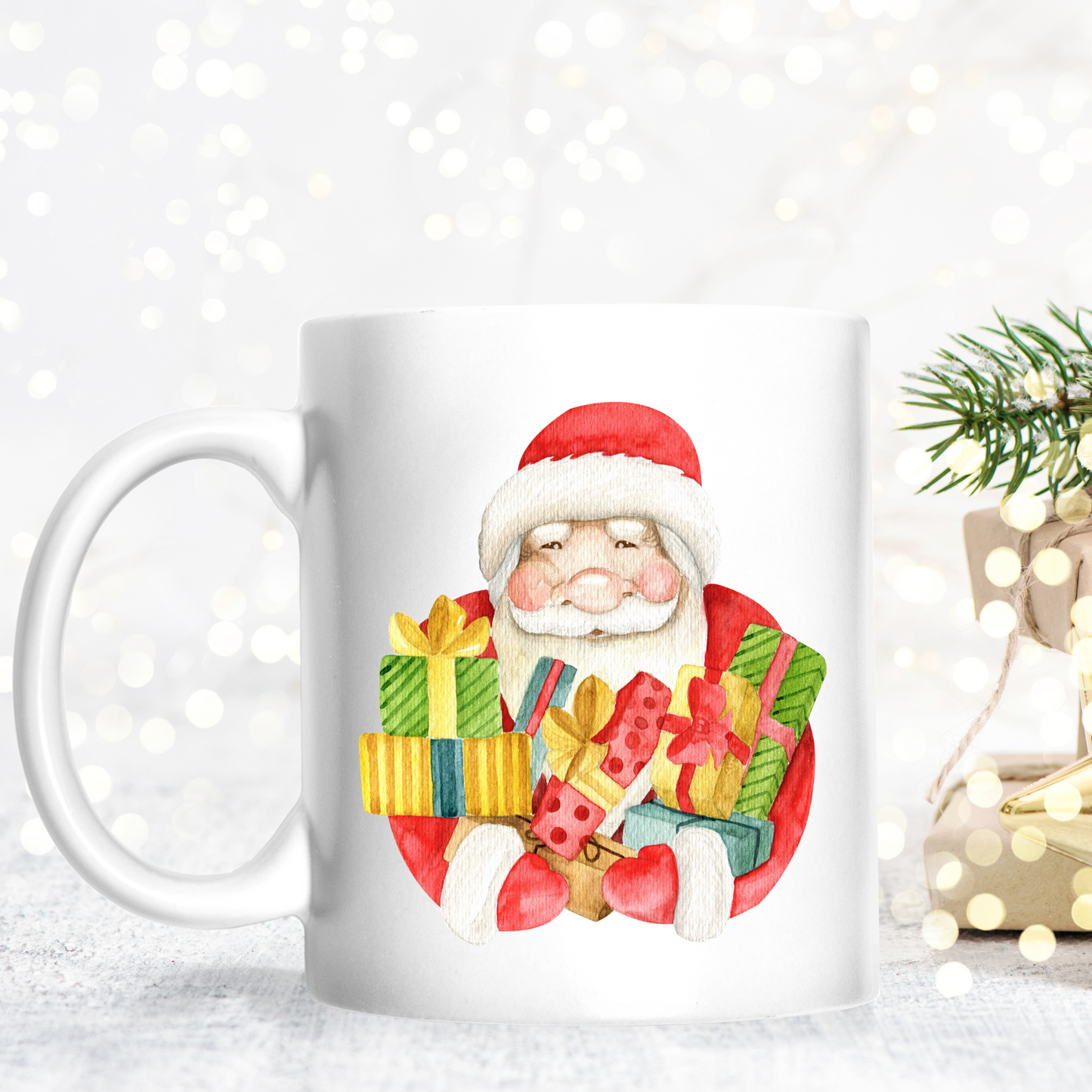 Jolly Santa Claus Mug - 15oz