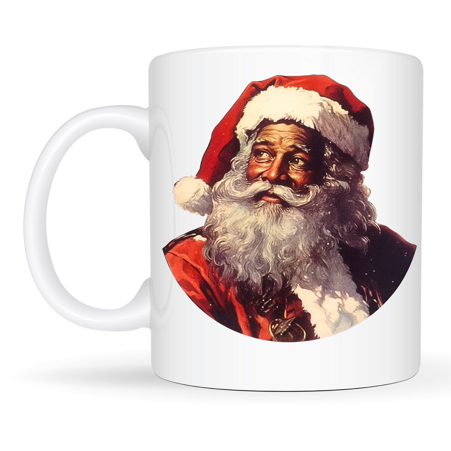 African American Santa Mug - 15oz