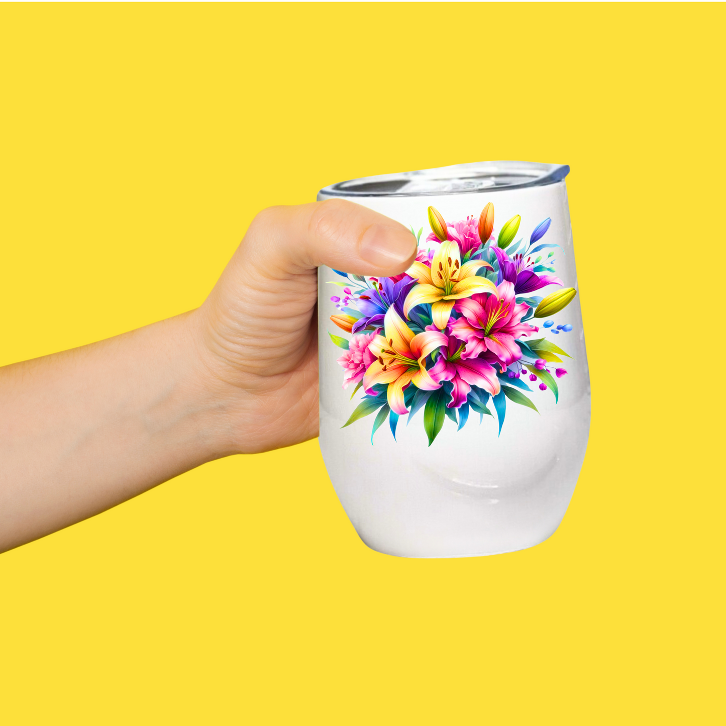 Fancy Floral - Lily - 12oz Tumbler