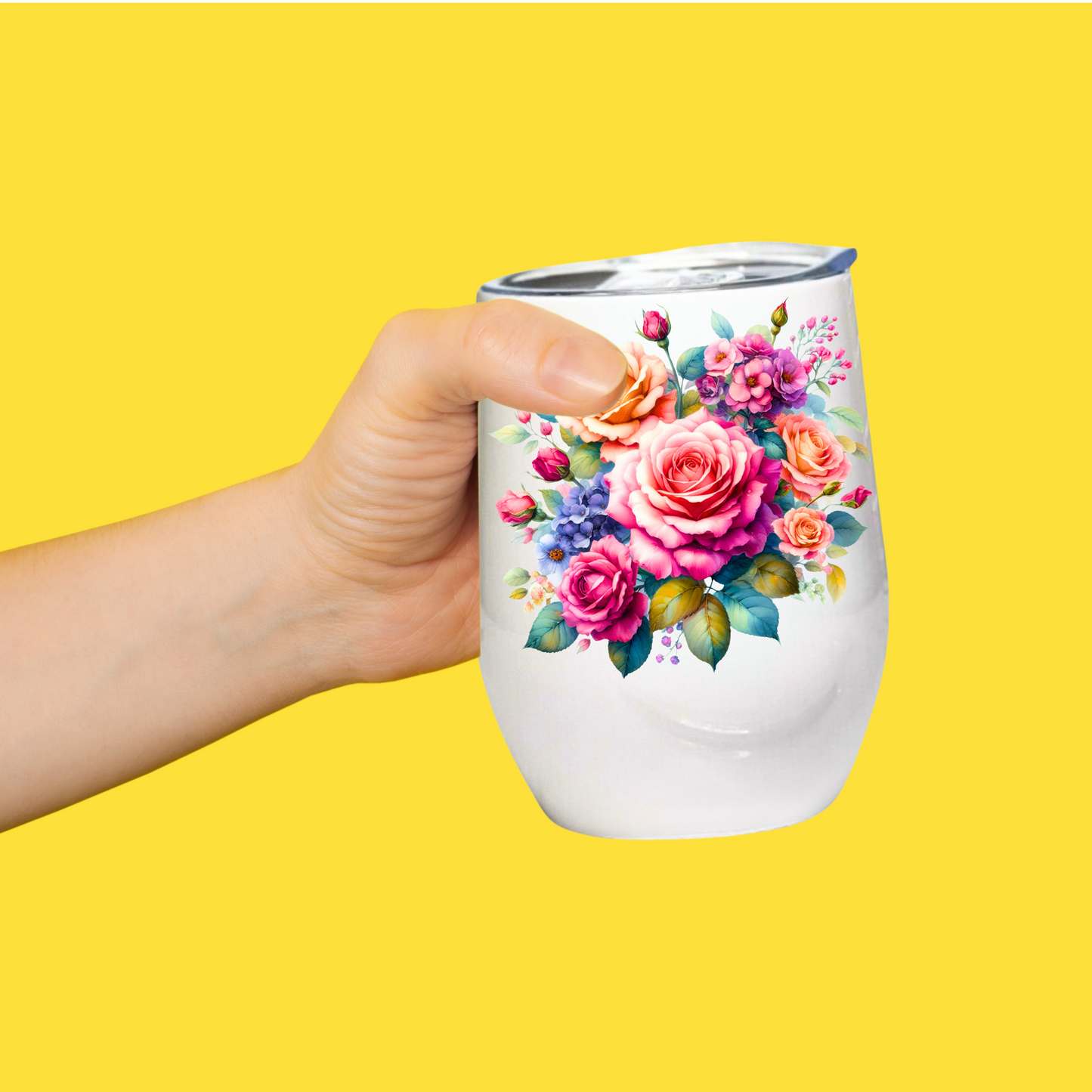 Fancy Floral - Roses - 12oz Tumbler