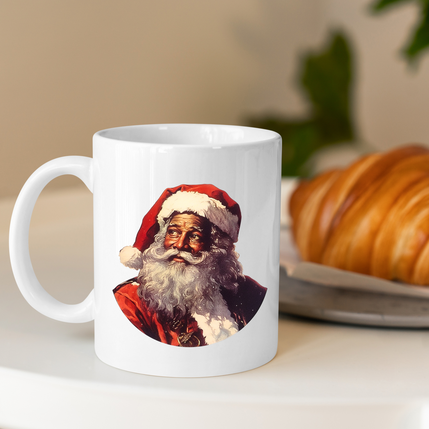 African American Santa Mug - 15oz