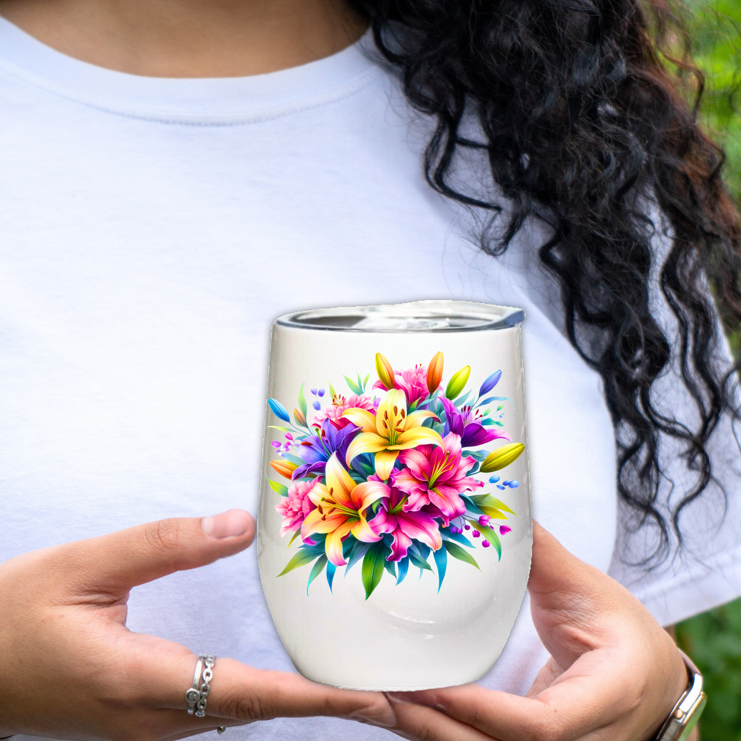 Fancy Floral - Lily - 12oz Tumbler