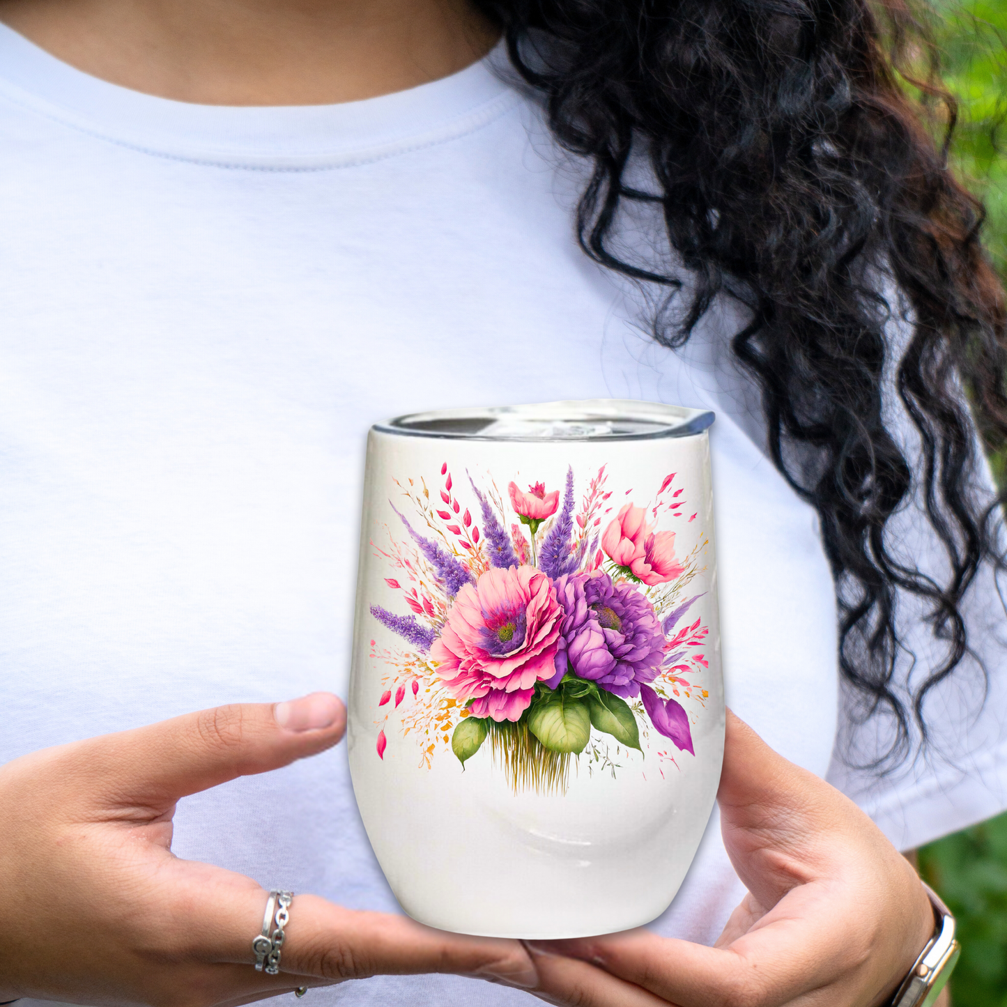 Fancy Floral - Peony - 12oz Tumbler