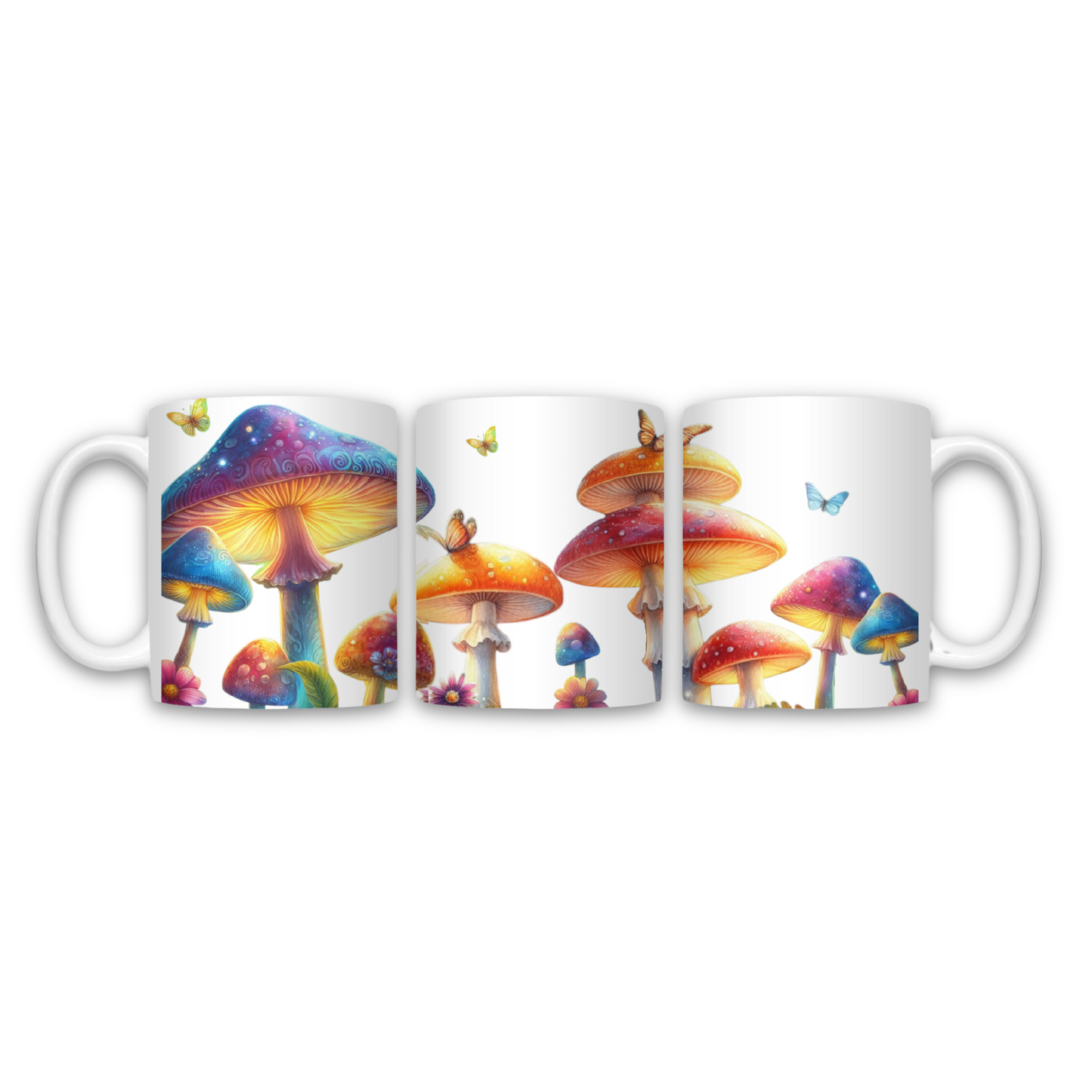 Colorful Mushroom Garden 15oz Mug