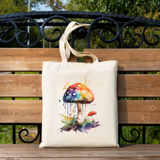 Psychedelic Bloom Tote Bag - 15" H x 15" W