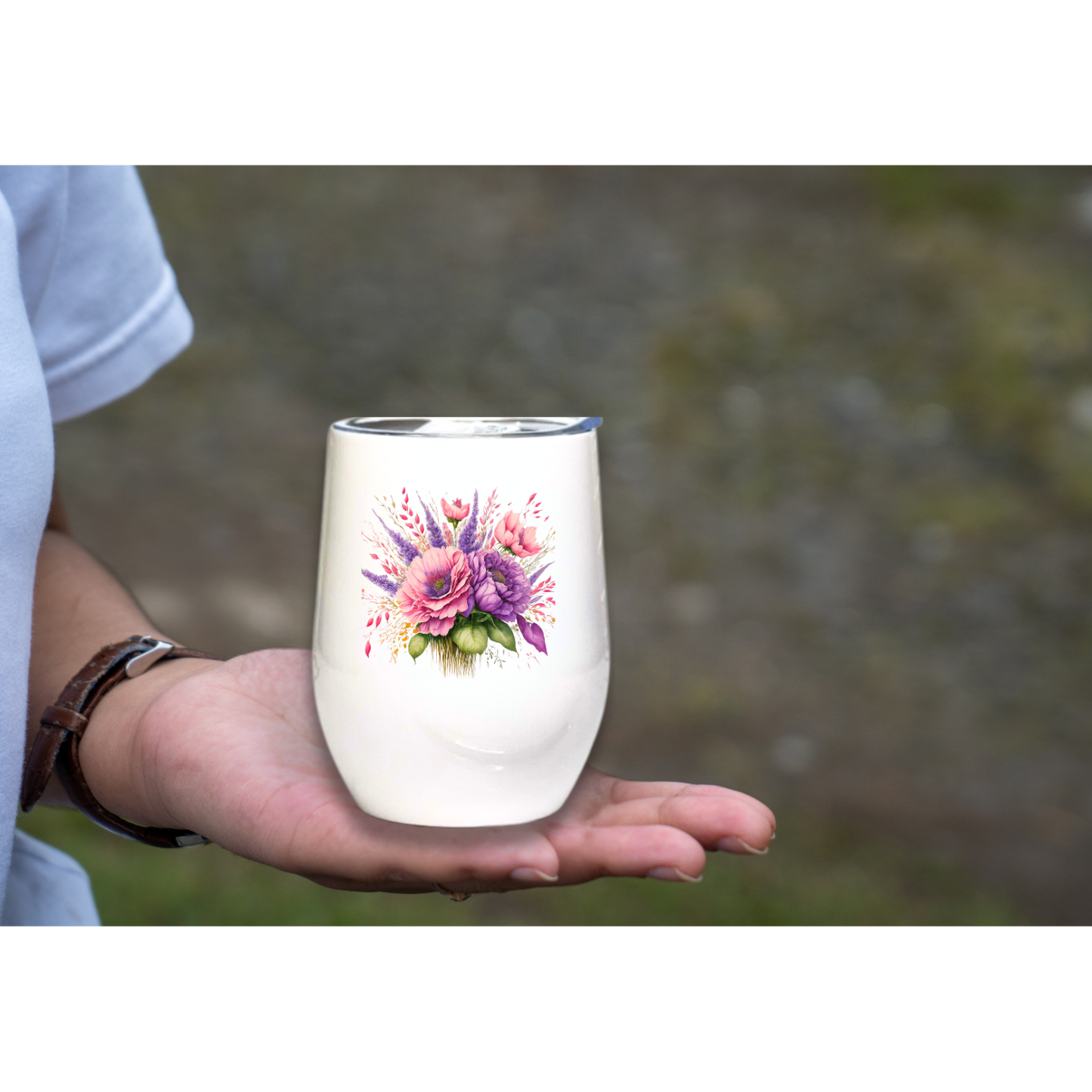 Fancy Floral - Peony - 12oz Tumbler