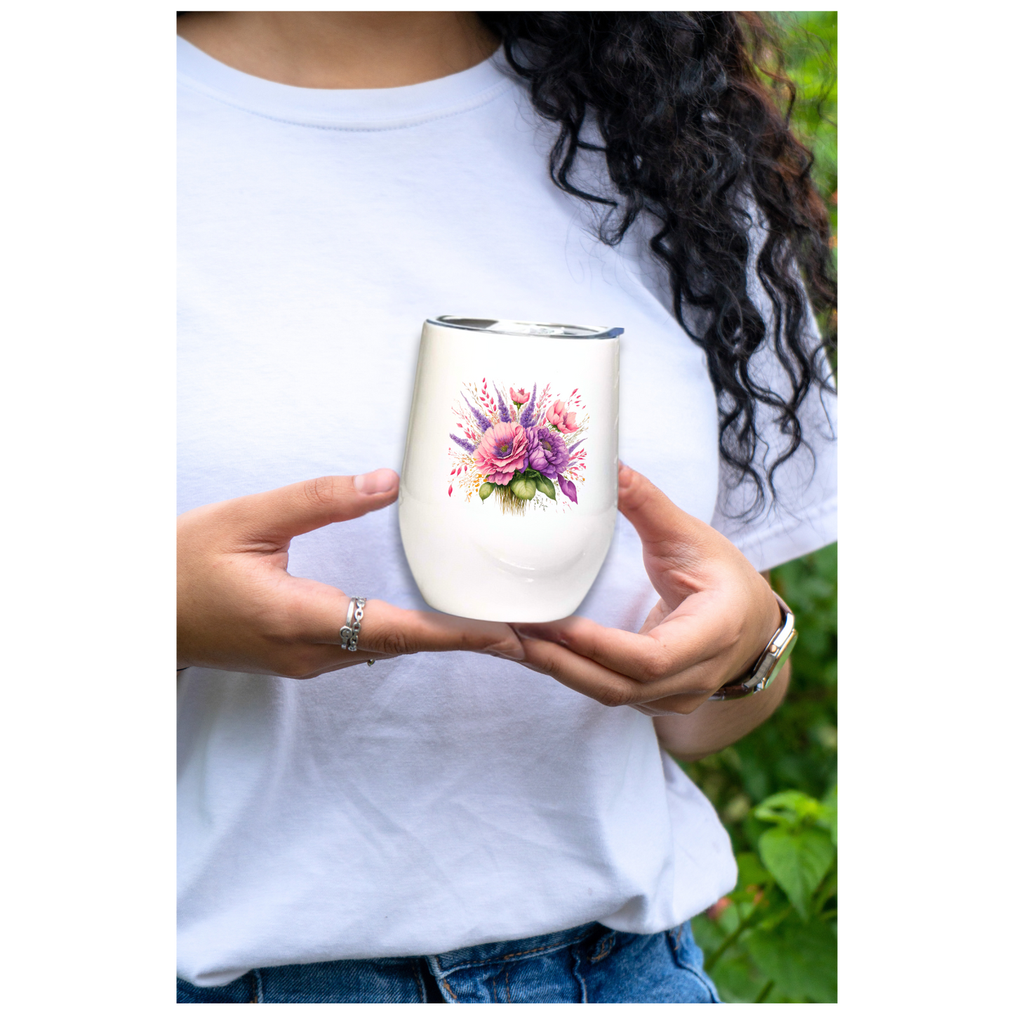 Fancy Floral - Peony - 12oz Tumbler