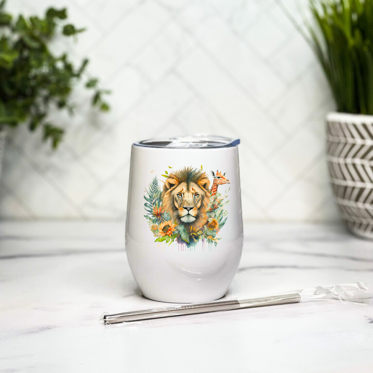 Fierce Lion - 12oz Tumbler