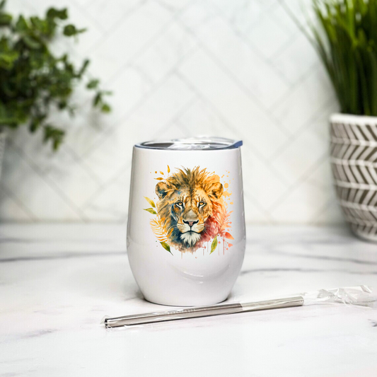 Fierce Lion - 12oz Tumbler