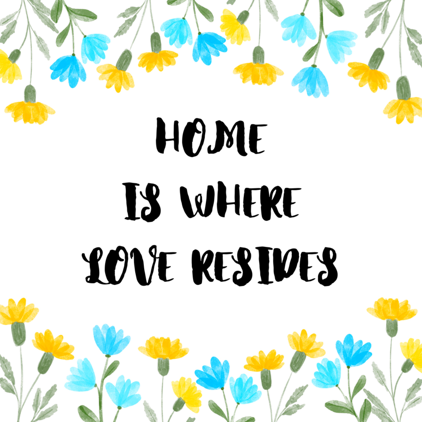 Home Is Where - 4 Piece Decorative Tile Set